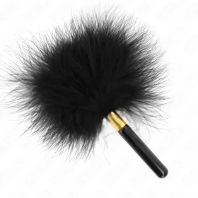 KINK – Fekete-arany fém toll csiklandozó, 18 cm