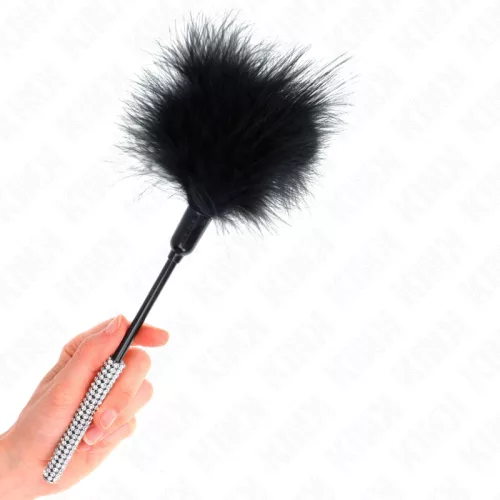 KINK - Csiklandozó toll strasszos nyéllel, 27 cm