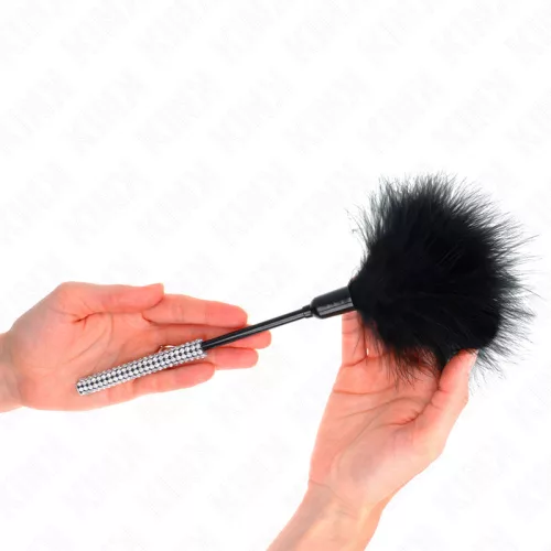 KINK - Csiklandozó toll strasszos nyéllel, 27 cm