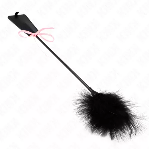KINK - Csiklandozó toll rózsaszín masnival, 49 cm