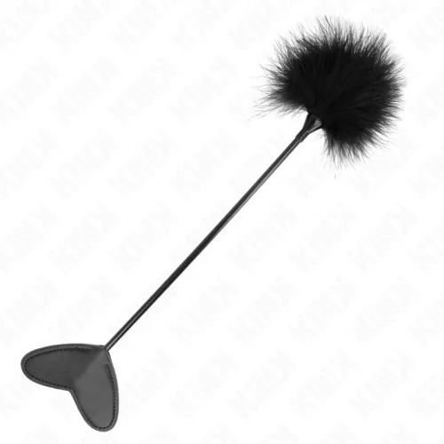 KINK - Csiklandozó toll szív alakú paskolóval, 31 cm