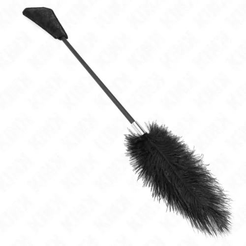 KINK - Strucctollas pálca és paskoló, csipkés nyéllel, 56 cm, fekete
