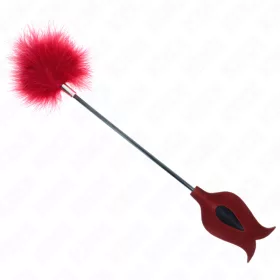 KINK - Csiklandozó toll 8 cm-es rózsa alakú paskolóval
