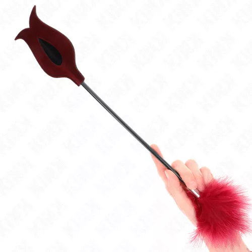 KINK - Csiklandozó toll 8 cm-es rózsa alakú paskolóval