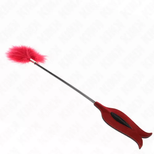 KINK - Csiklandozó toll 8 cm-es rózsa alakú paskolóval