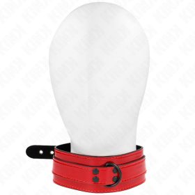 KINK – Borvörös, állítható nyakörv, 37,5–49,5 cm