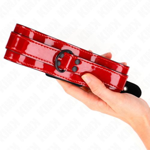 KINK – Borvörös, állítható nyakörv, 37,5–49,5 cm