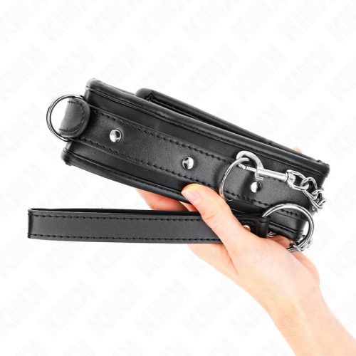 KINK – Állítható fém nyakörv pórázzal (Model 1)