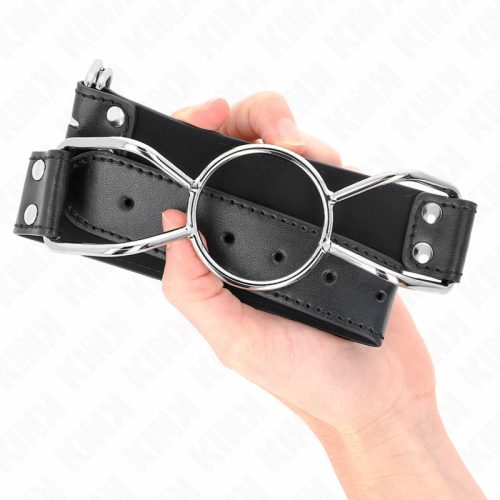 KINK – Fém gyűrűs szájtágító, 60 x 3 cm, L méret (5 cm)