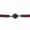 KINK – Scandal szilikon golyós szájpecek 4 cm-es golyóval, állítható pánttal, fekete