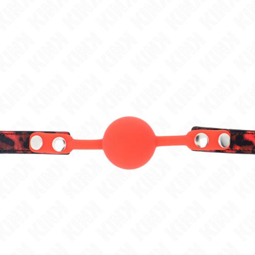 KINK – Model 2 szilikon szájpecek zárral, 4 cm-es golyó, piros