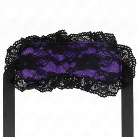 KINK – Csipkés szemkötő, 22,5 × 11 cm, lila