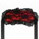 KINK – Csipkés szemkötő, 22,5 × 11 cm, piros
