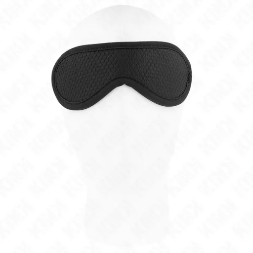KINK – Pikkelymintás szemkötő fekete szegéllyel, 20 × 7 cm