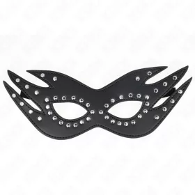 KINK – Bőr hatású szegecses maszk, 26 × 9,5 cm