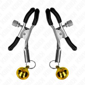 KINK - Arany csengős mellbimbócsipesz, 6 cm