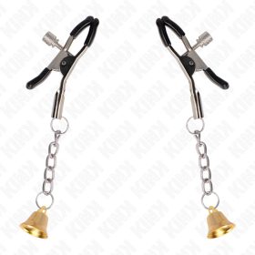   KINK – Arany színű, csengős, állítható mellbimbócsipesz, 6 cm