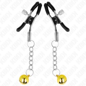   KINK – Arany színű, díszcsengős, állítható mellbimbócsipesz, 6 cm