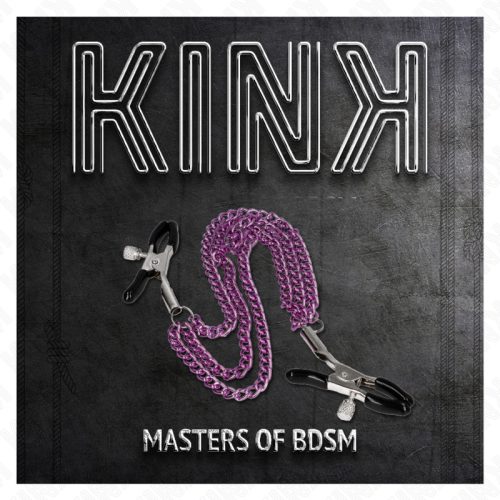 KINK – Mellbimbócsipesz hármas lánccal, állítható szorítás, lila