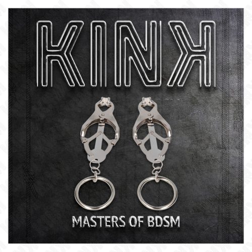 KINK – O-gyűrűs japán mellbimbócsíptető, állítható, ezüst