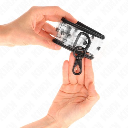 KINK – Átlátszó, állítható csuklóbilincs, 18–30 cm