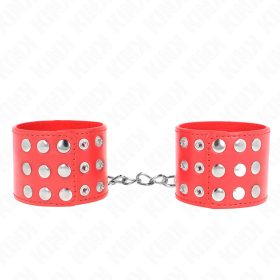   KINK – Állítható csuklórögzítő patentos záródással, piros