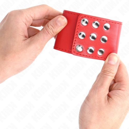 KINK – Állítható csuklórögzítő patentos záródással, piros