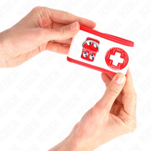 KINK – Mini Nurse állítható csuklópánt, fehér, 18–23 cm