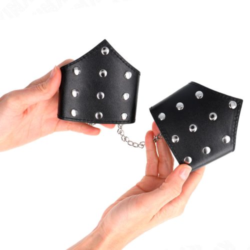 KINK – Black Point állítható csuklórögzítő bilincs lánccal, fekete