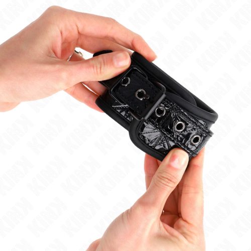 KINK – Gyémánt mintás, állítható csuklópánt, fekete