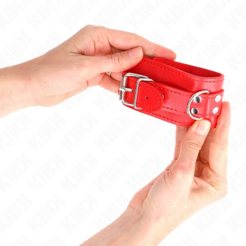 KINK – Egyszerű csuklóbilincs, piros, 20–23 × 5,5 cm