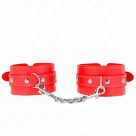  KINK – Vékony,állítható piros csuklórögzítő szett, 21–33 cm