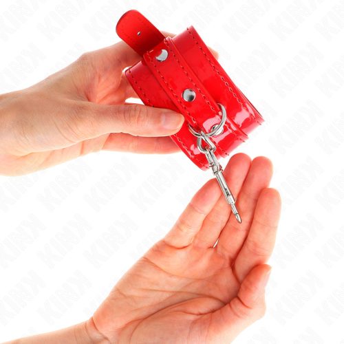 KINK – Fényes piros, állítható csuklópánt szett, 23–33 cm