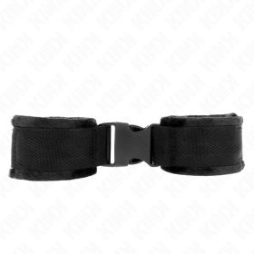   KINK – Nylon csuklóbilincs tépőzárral, fekete, 25–35 × 6 cm