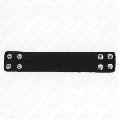 KINK – Műbőr péniszgyűrű patentos zárással, 18,5 × 3,3 cm