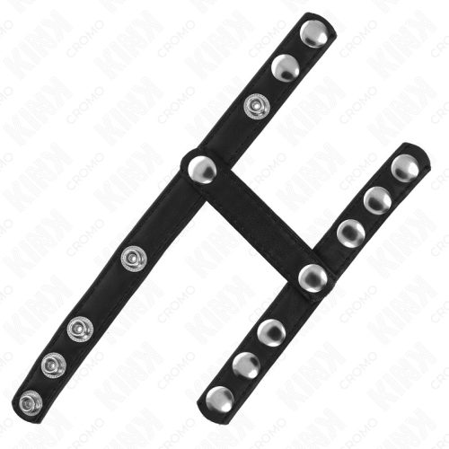 KINK – Műbőr péniszgyűrű állítható hereosztó szíjjal