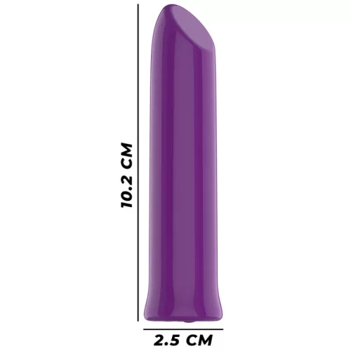 INTENSE – Todrick újratölthető csiklóizgató vibrátor, lila, 10,2 x 2,5 cm