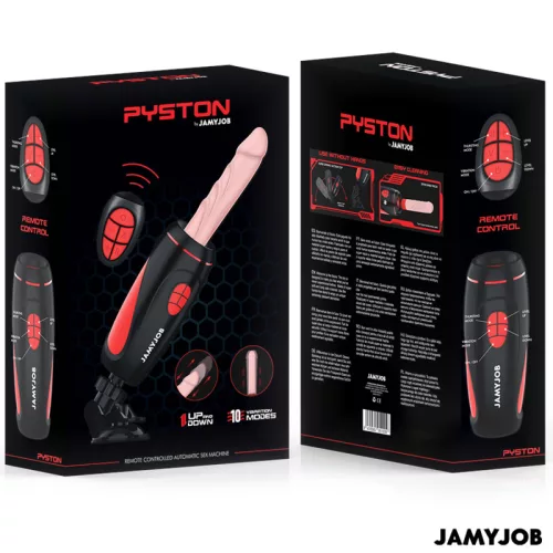 JAMYJOB – PYSTON automata dildó maszturbátor távirányítóval, újratölthető
