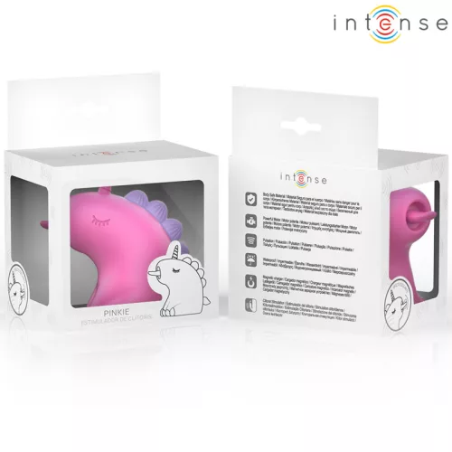 INTENSE – Pinkie újratölthető csiklóizgató 360°-ban forgó nyelvvel, unikornis