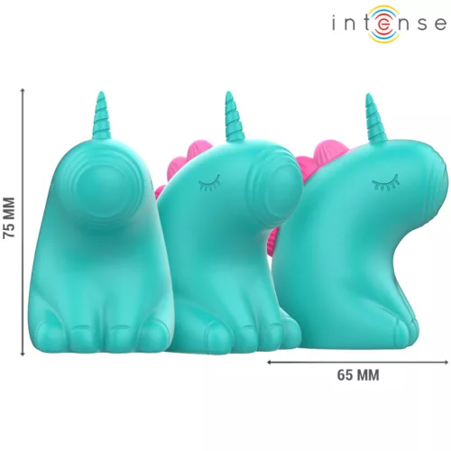INTENSE – Trixie unikornis nyelvstimulátor pulzáló funkcióval, újratölthető, zöld