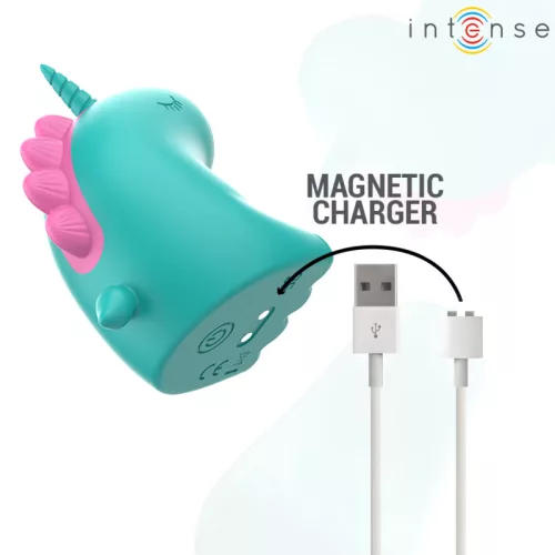 INTENSE – Trixie unikornis nyelvstimulátor pulzáló funkcióval, újratölthető, zöld