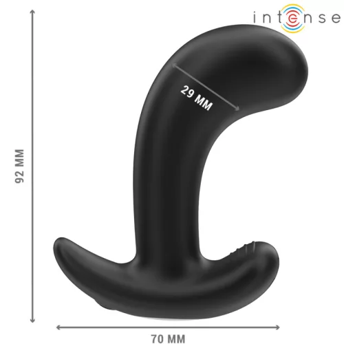 INTENSE – Chandler távirányítós anál plug, 10 rezgésmód, újratölthető, fekete