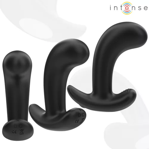 INTENSE – Chandler távirányítós anál plug, 10 rezgésmód, újratölthető, fekete
