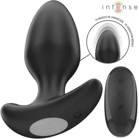   INTENSE – Joey távirányítós vibrációs anál plug, 10 rezgésmód, újratölthető, fekete