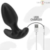 INTENSE – Joey távirányítós vibrációs anál plug, 10 rezgésmód, újratölthető, fekete