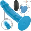 INTENSE – Phoebe realisztikus távirányítós vibrátor, 10 rezgésmód, újratölthető, kék
