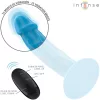INTENSE – Phoebe realisztikus távirányítós vibrátor, 10 rezgésmód, újratölthető, kék