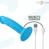 INTENSE – Phoebe realisztikus távirányítós vibrátor, 10 rezgésmód, újratölthető, kék