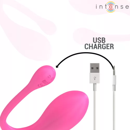 INTENSE – Janice U alakú dupla stimulációs vibrátor távirányítóval, újratölthető, pink