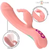 INTENSE – Rachel újratölthető nyuszis vibrátor oszcilláló fejjel, 5 rezgésmód, pink